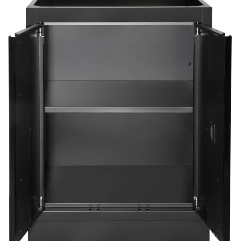 Mobilier d'Atelier avec Angle 8 Éléments avec Servante MOBILIO BLK Kraftwerk - 3964E-BLK