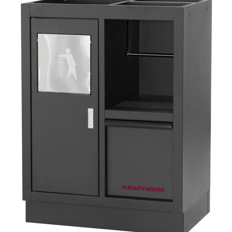 Mobilier d'Atelier avec Angle 8 Éléments avec Servante MOBILIO BLK Kraftwerk - 3964E-BLK