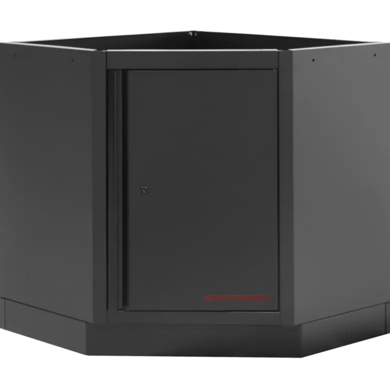 Mobilier d'Atelier avec Angle 8 Éléments avec Servante MOBILIO BLK Kraftwerk - 3964E-BLK