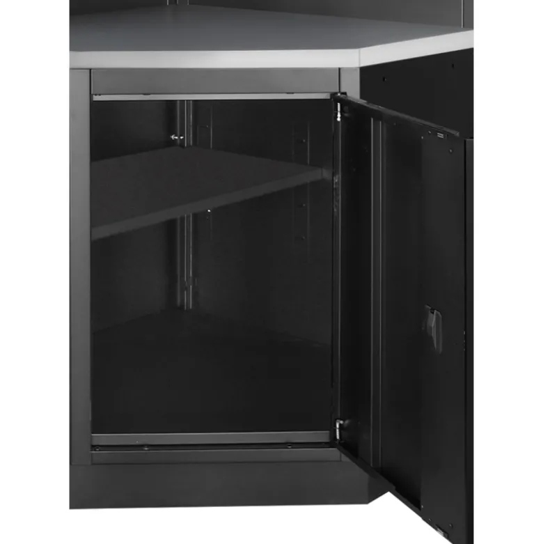Mobilier d'Atelier d'Angle 3 Éléments MOBILIO BLK Kraftwerk - 3964R-BLK