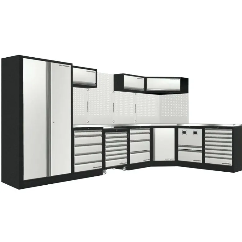 Mobilier d'atelier d'angle 7 éléments avec servante COMBI MOBILIO KRAFTWERK