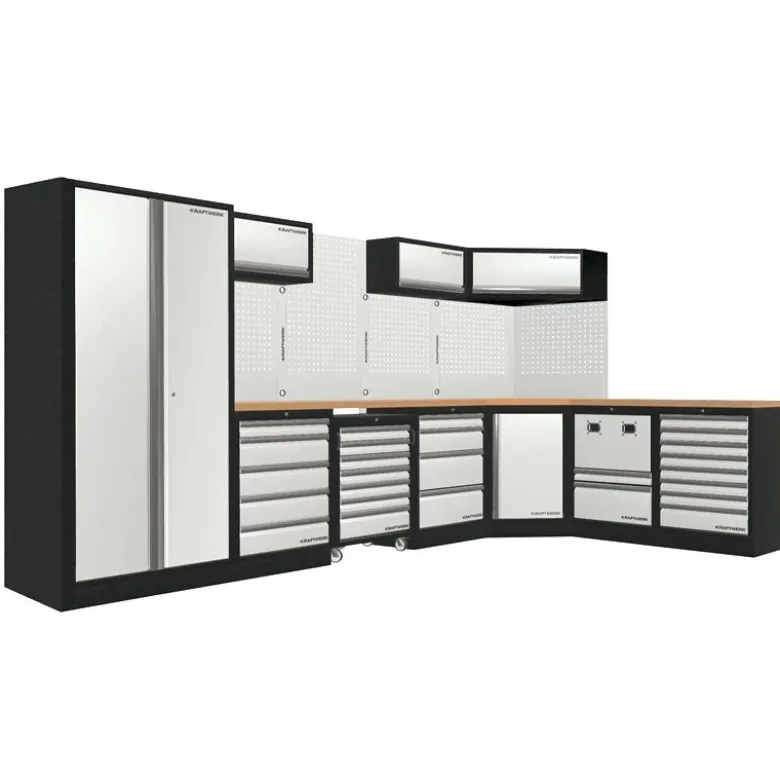 Mobilier d'atelier d'angle 7 éléments avec servante COMBI MOBILIO KRAFTWERK