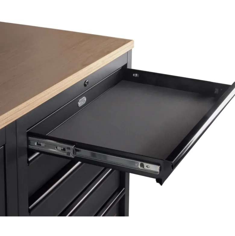 Mobilier d'Atelier 6 Éléments avec Servante Max Deep MOBILIO EX BLK Kraftwerk - 3964K-BLK-017-EX