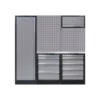 Mobilier D'Atelier 3 Éléments - Gris Plan De Travail Inox King Tony - 87D11AKGRS