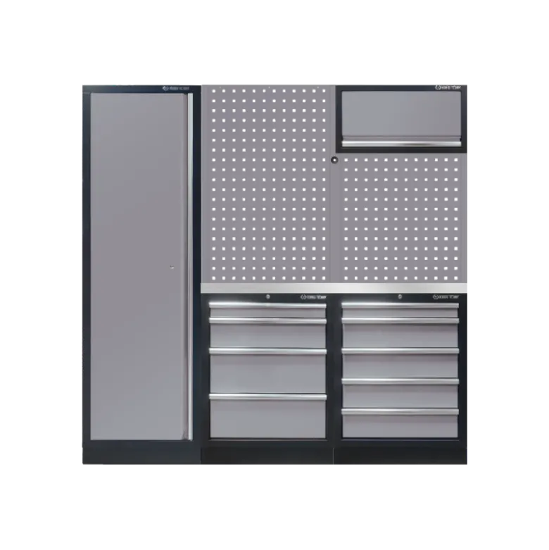 Mobilier D'Atelier 3 Éléments - Gris Plan De Travail Inox King Tony - 87D11AKGRS