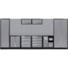 Mobilier D'Atelier 6 Éléments - Gris Inox King Tony - 87D11AKGUS