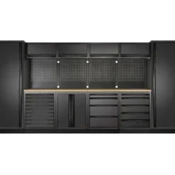 Mobilier d'Atelier 6 Éléments MOBILIO BLK 9 Tiroirs Kraftwerk - 3964F-BLK
