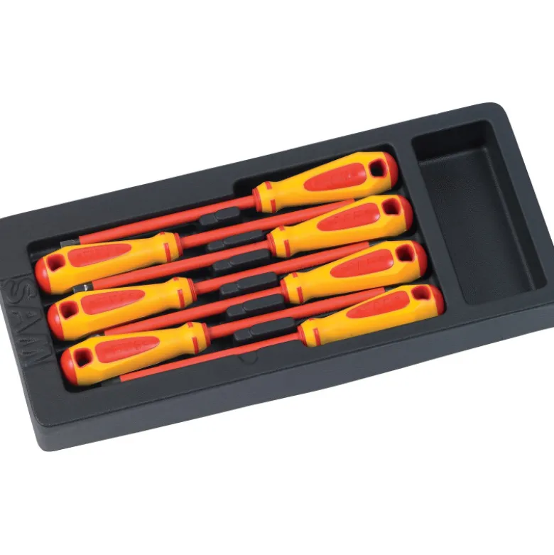 Module Abs 1/3 De 7 Tournevis Isoles 1000 V Fente - Pozidriv SAM Outillage - ZTB-PZJ7M