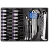 Module ABS 31 Pcs Douilles 1/2" Torx-Allen-Clés Mâles Et À Tuyauter King Tony - 990131MR