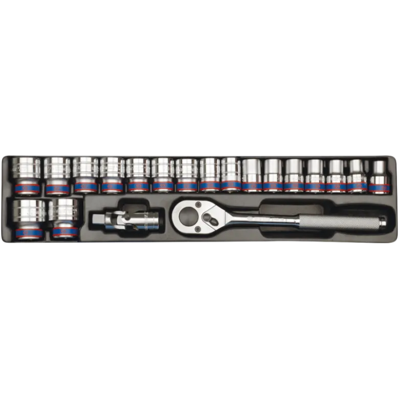 Module Douilles 1/2" 6 Pans 20 Pièces King Tony - 94319MR05