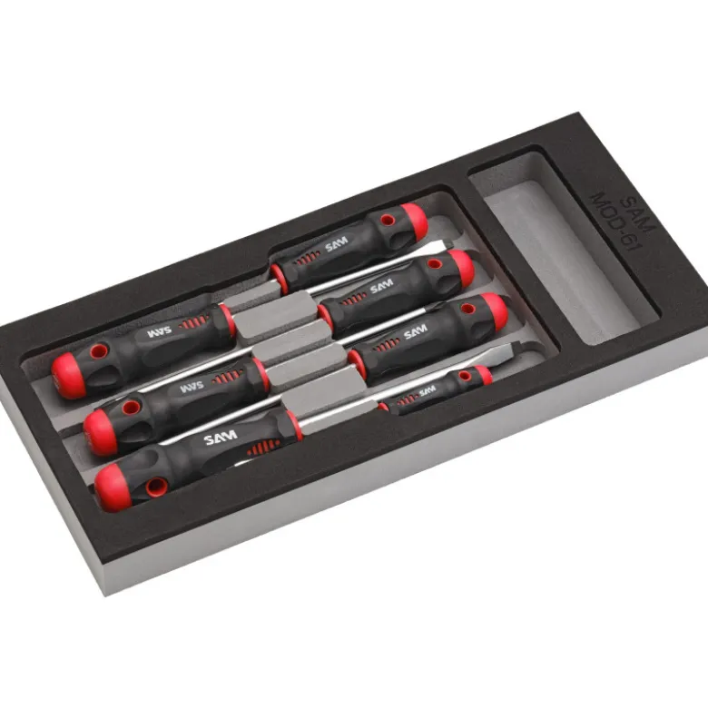 Module Mousse 1/3 De 7 Tournevis Fente Et Phillips SAM Outillage - TA-PJ7MM