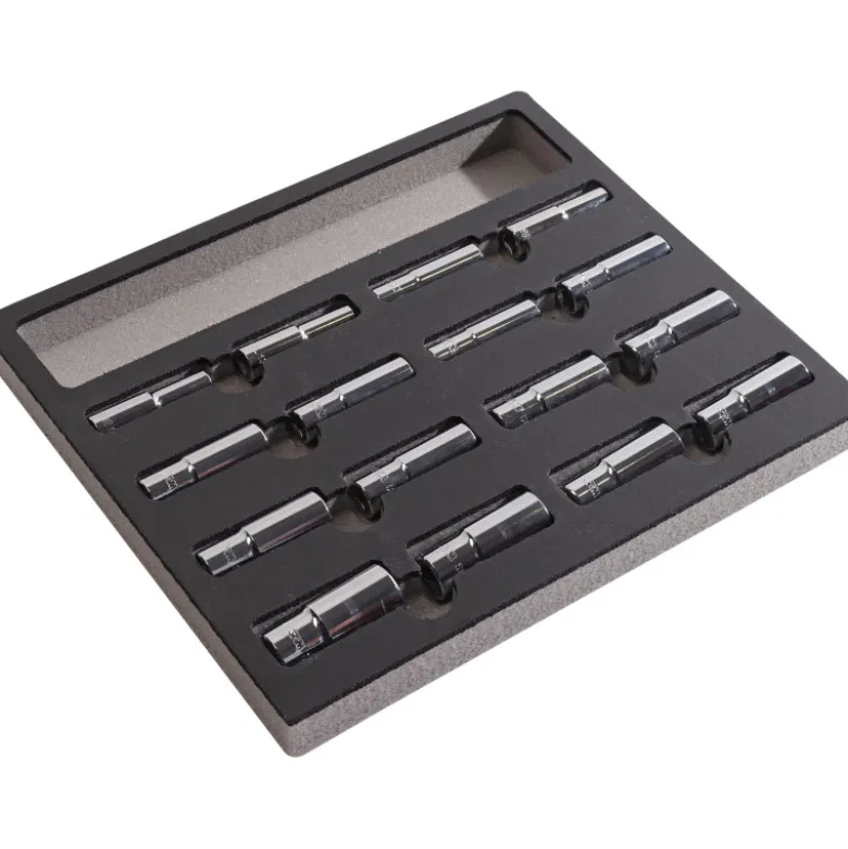 Module Mousse 2/3 - 16 Douilles Longues 6 Pans En Mm SAM Outillage - SHL-J24MM