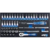 Module Mousse 50 Pièces 1/4" Douilles Et Accessoires King Tony - 92550MRV