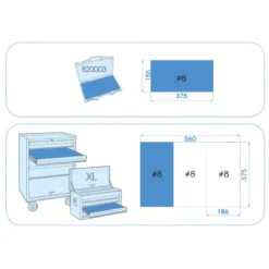 Module Mousse 50 Pièces 1/4" Douilles Et Accessoires King Tony - 92550MRV