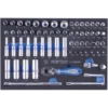 Module Mousse 65 Pièces 1/4" Douilles Et Accessoires King Tony - 92565MRV