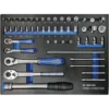 Module Mousse Pour Présentoir 52 Pièces Accessoires 1/2" Et 1/4" King Tony - 975B1MRE4