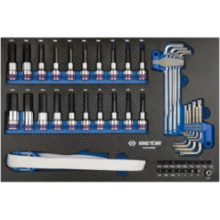 Module Mousse + Pp Douilles 1/2" Et Accessoires - 56 Pièces King Tony - 995156MRE