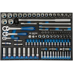 Module Mousse + Pp Douilles Et Accessoires 1/2" 3/8" 1/4" - 95 Pcs King Tony - 99004MRE