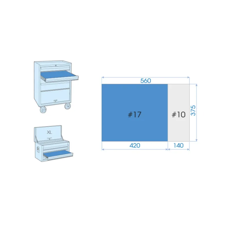 Module Mousse + Pp Douilles Et Accessoires Isolés 1/2" - 32 Pièces King Tony - 945VE02MRV
