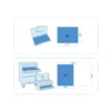 Module Mousse + Pp Douilles Et Clés Mixtes En Pouces 1/2"+1/4" 40 Pcs King Tony - 99040SRV