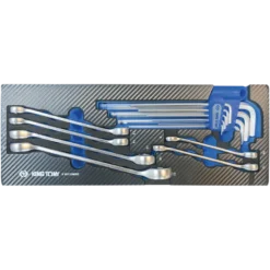 Module Mousse + Pp 15 Pièces Clés Mâles Et Clés À Tuyauter King Tony - 990135MRE