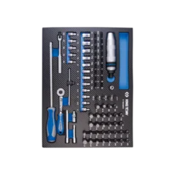 Module Mousse + Pp 82 Pièces Douilles 1/4" Et Accessoires King Tony - 97582MRE