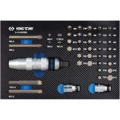 Module Mousse + Pp 43 Pièces Tournevis À Frapper + Embouts King Tony - 94143FRE