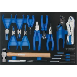 Module Mousse + Pp Pinces Et Outils De Frappe 17 Pièces King Tony - 990217GRV