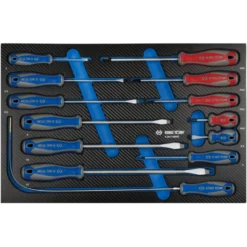 Module Mousse + Pp Tournevis À Fente Et Phillips® - 13 Pièces King Tony - 935113MRE