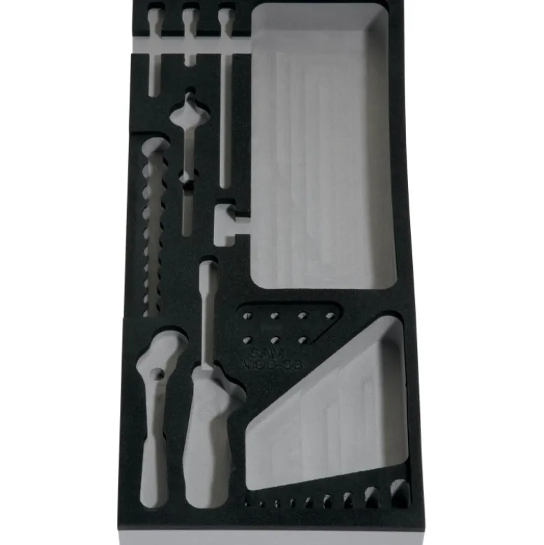 Module Mousse 1/3 Vide Pour Douilles Et Accessoires 1/4'' SAM Outillage - MOD-66
