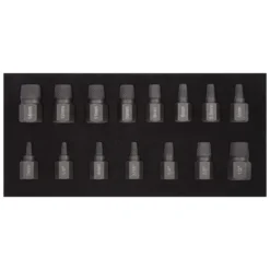 Module 15 pièces d'extracteurs à spirales pour vis creuses KS TOOLS 150.1385