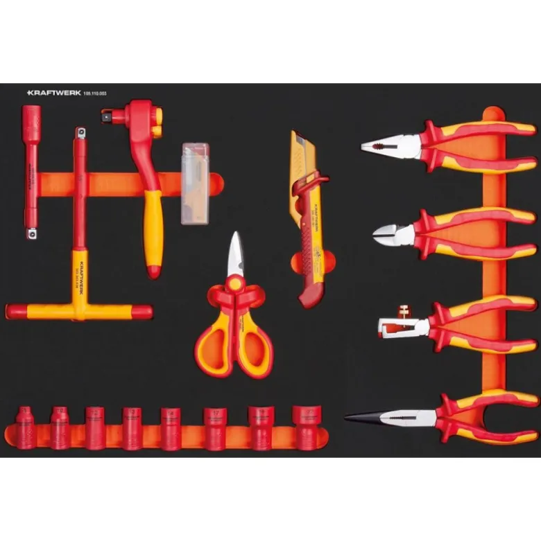 Module VDE de cliquet / douille / pince 18 pièces KRAFTWERK 105.110.003