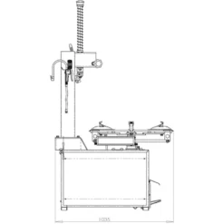 Monte demonte pneus semi-automatique 10"-21" 1 vitesse 230v CLAS DM 0600BL