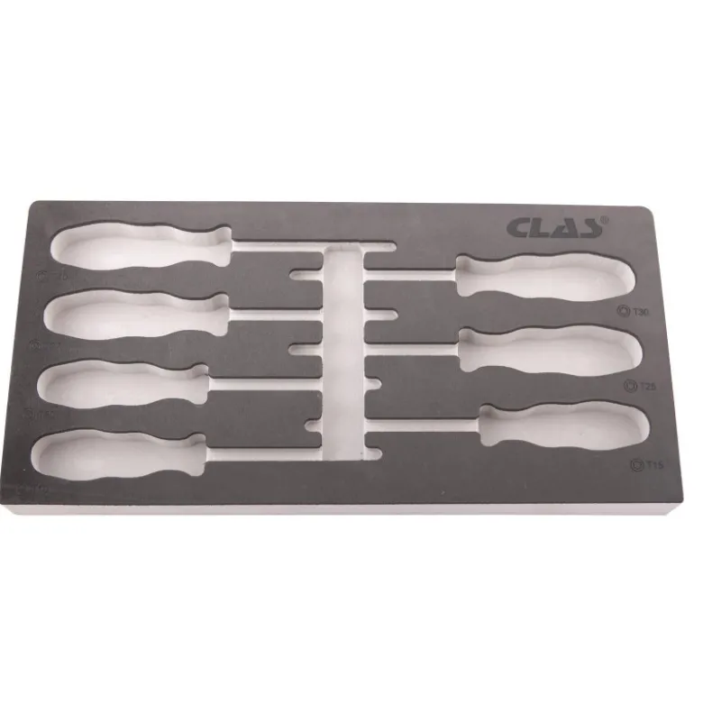 Mousse insert tournevis torx t10-40 (7 pcs) CLAS SA 0827