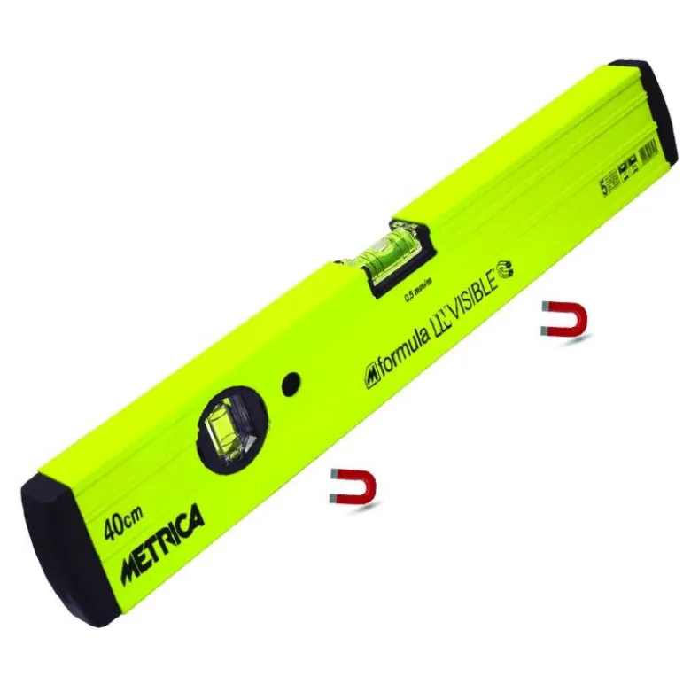 Niveau à bulles magnétique 2 fioles 40 à 50cm - METRICA