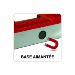Niveau trapèze aluminium base aimantée 40 à 60cm - METRICA