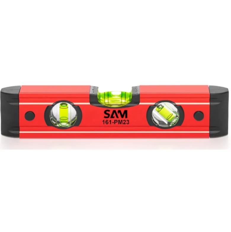 Niveau Ultra Compact A Semelle Magnetique 23 Cm SAM Outillage - 161-PM-23