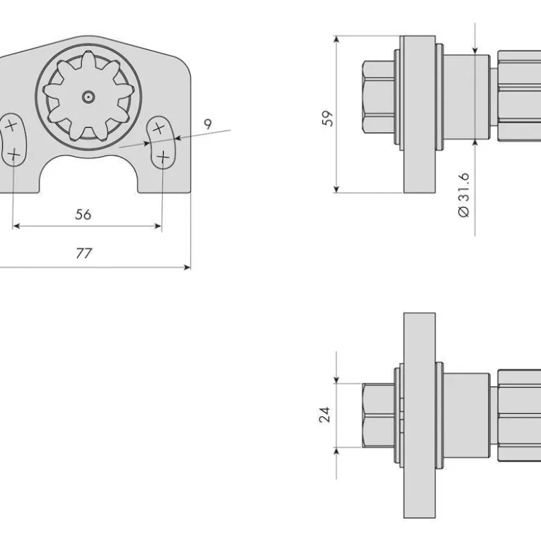 Outil de rotation volants moteurs volvo CLAS OM 0325