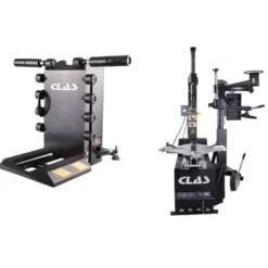 Pack démonte pneus automatique 10"-24" 1 vitesse 230V + Lève roue charge max. 70kg - CLAS DM 0522