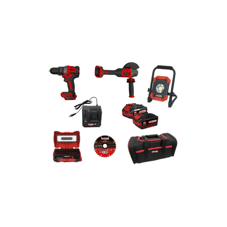 Pack d'outils électroportatifs 9 pièces 18V KS TOOLS - 515.4731F-A2