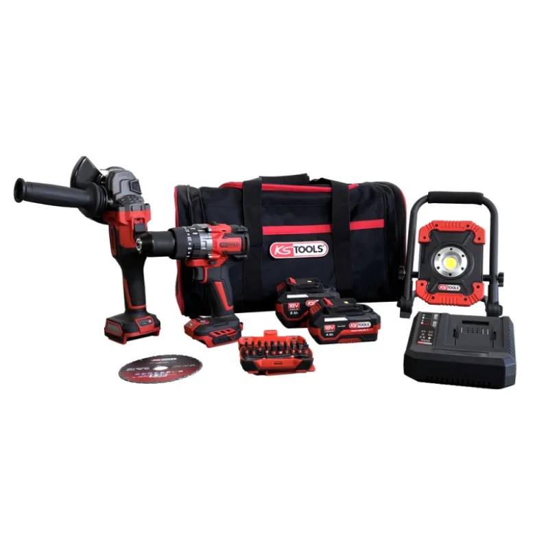 Pack d'outils électroportatifs 9 pièces 18V KS TOOLS - 515.4731F-A2