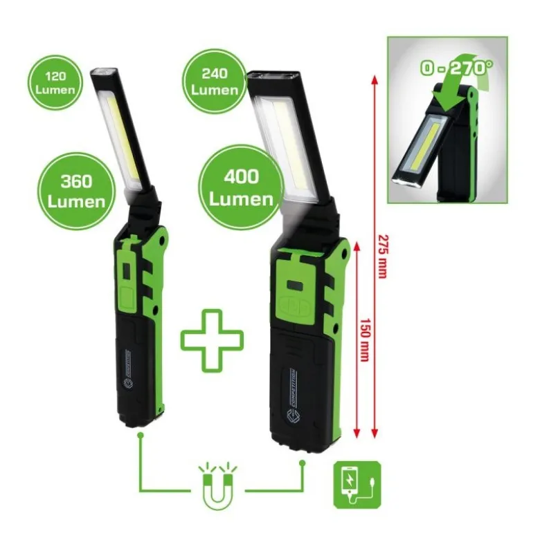 Pack 2 Lampes de travail LED à variateur COMPETITION - 512.4505
