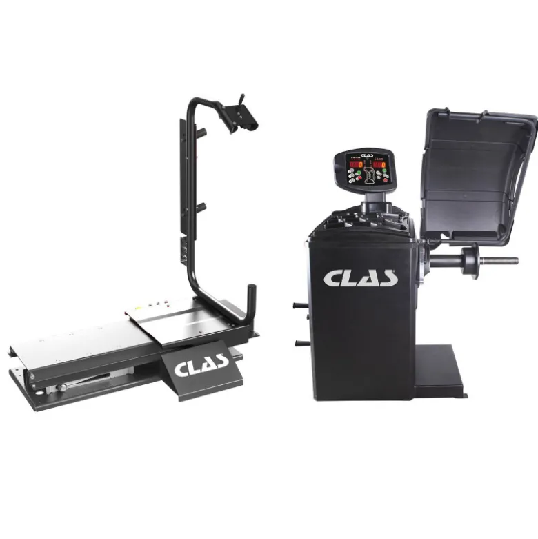 Pack équilibreuse à roues 28'' 230V 90W EQ 1000 + Lève roue semi-automatique EQ 0000 - CLAS EQ 0010