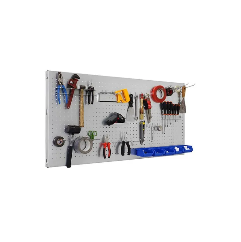 Panneau fond perforé + 22 crochets + 8 accessoires - SIMONWORK PANELCLICK - 1500x600x35 - SIMONRACK 8425437082443