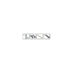 Panneau fond perforé + 8 crochets - SIMONWORK PANELCLICK - 1200x400x35 - SIMONRACK 8435104919507