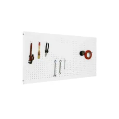 Panneau fond perforé + 8 crochets - SIMONWORK PANELCLICK - 1200x400x35 - SIMONRACK 8435104919507