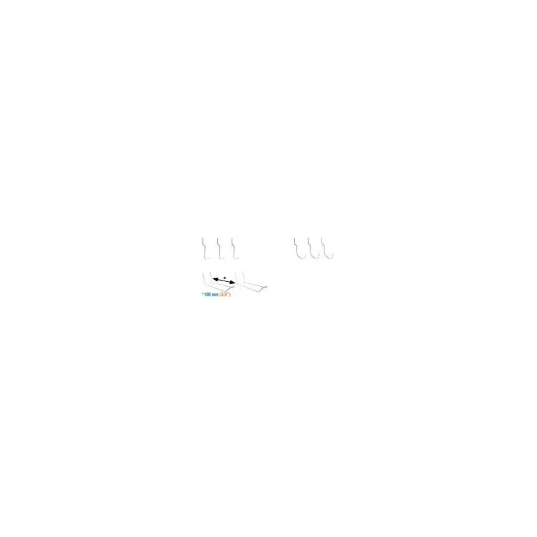 Panneau fond perforé + 8 crochets - SIMONWORK PANELCLICK - 1200x400x35 - SIMONRACK 8435104919507