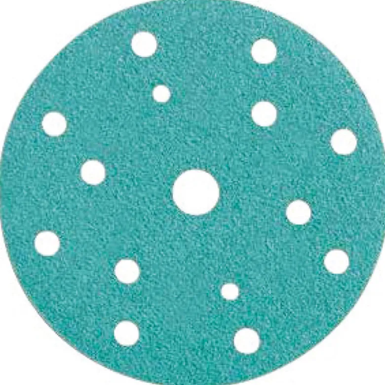 Papier Abrasive ''Green'' D77 Mm - Pas De Trous P80 100 Pcs SAM Outillage - RA077000080