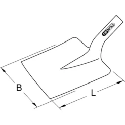 Pelle métallique à poussière 224mm x 228mm KS TOOLS 146.3000