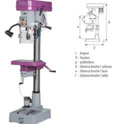 Perceuse d'établi à variateur 30 CV TE SIDAMO 20502066